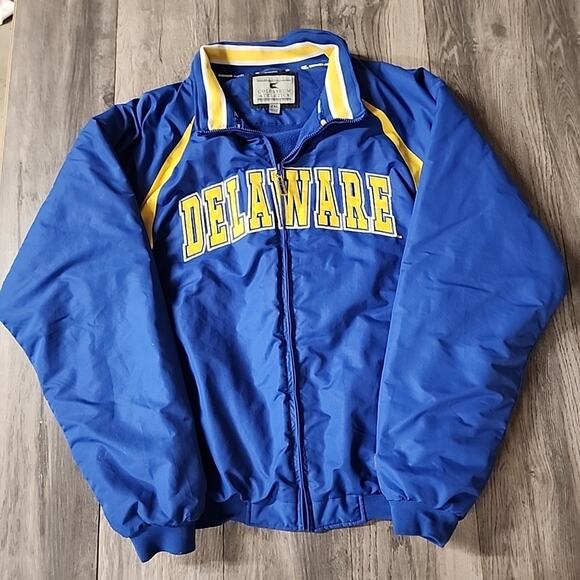 Colosseum University of Delaware Varsity Parka Jacket Mens Size XXL Blue - Picture 1 of 5